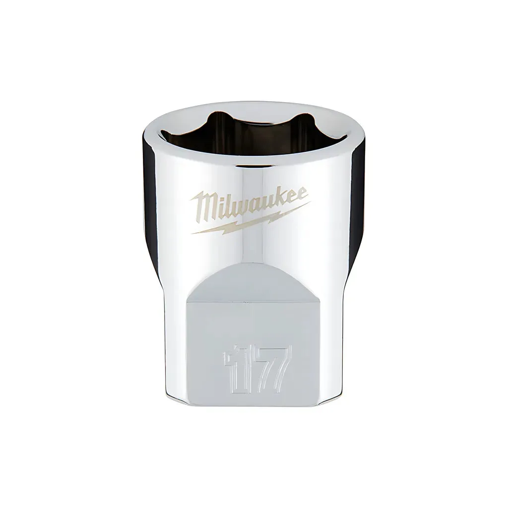 3/8 in. Drive 17mm Metric 6-Point Socket