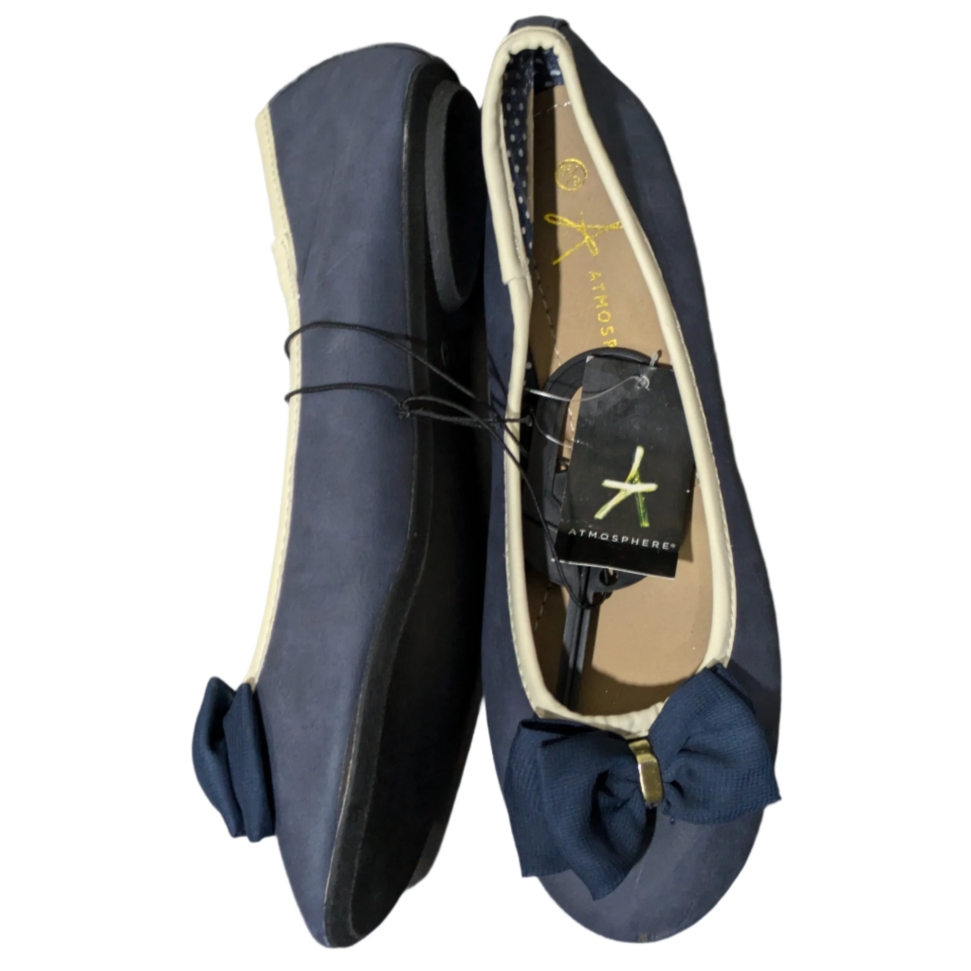 Atmosphere Navy Slippers by Isotoner Size UK 6 / EU 39 / US 8