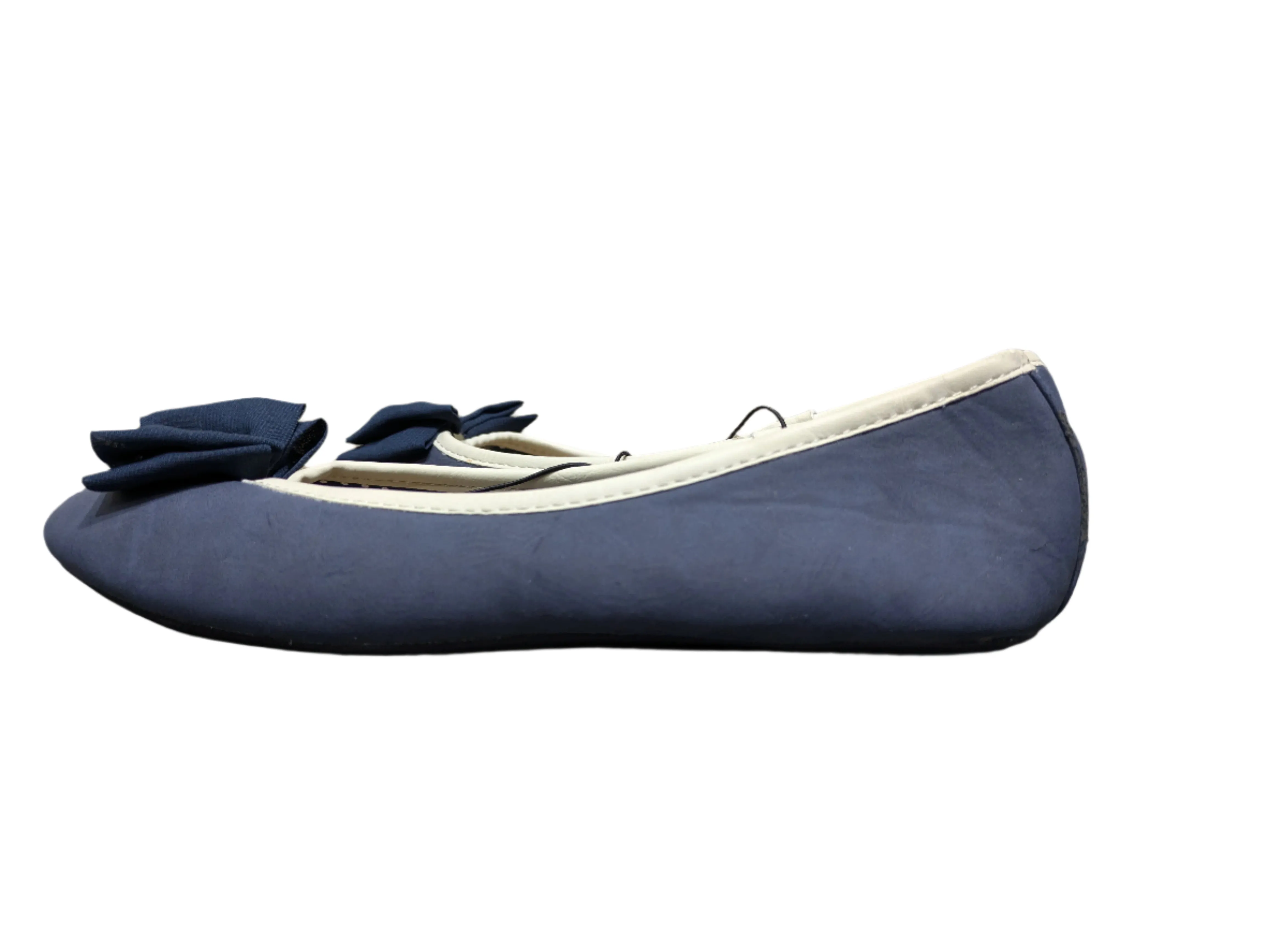 Atmosphere Navy Slippers by Isotoner Size UK 6 / EU 39 / US 8