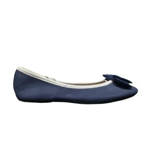 Atmosphere Navy Slippers by Isotoner Size UK 6 / EU 39 / US 8