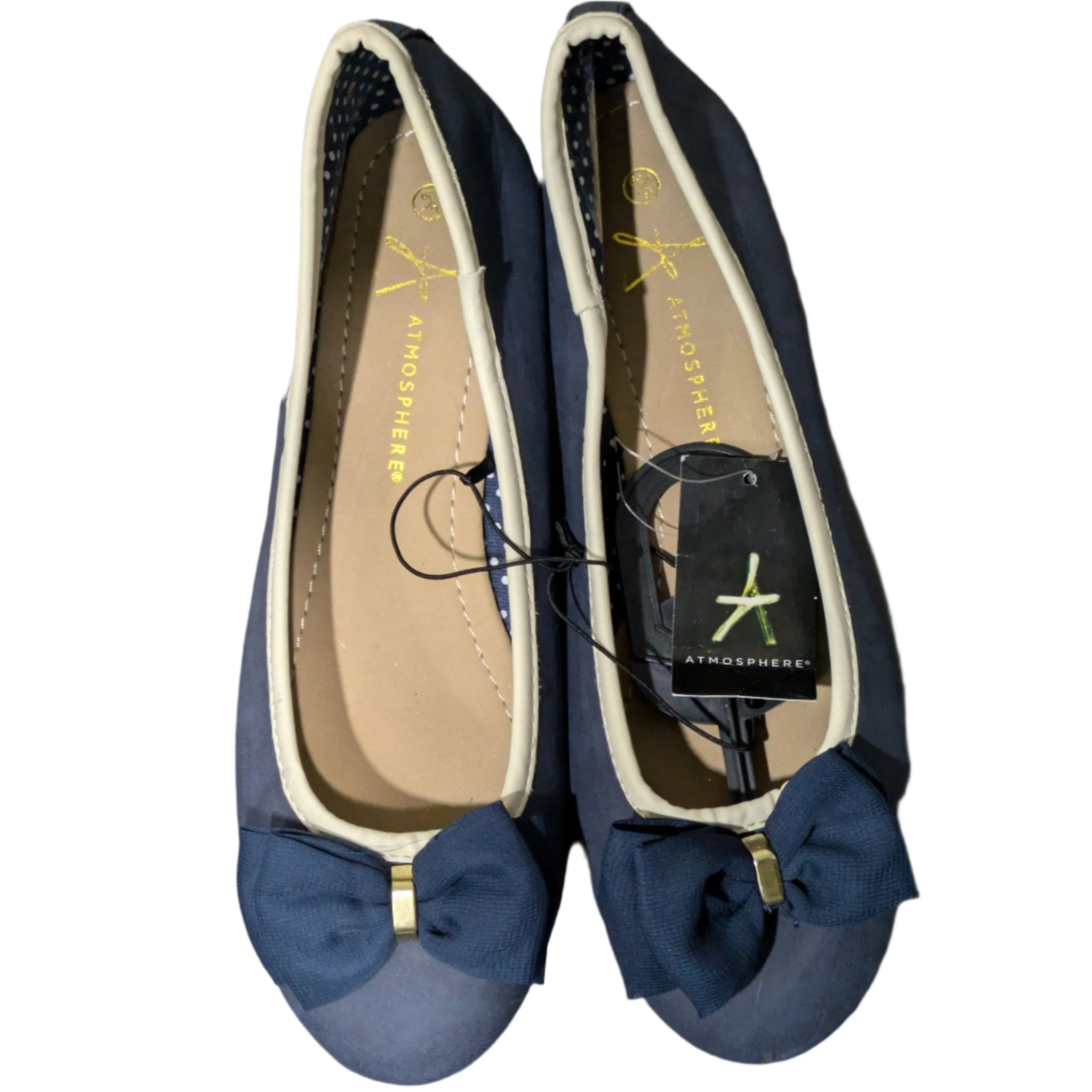 Atmosphere Navy Slippers by Isotoner Size UK 6 / EU 39 / US 8