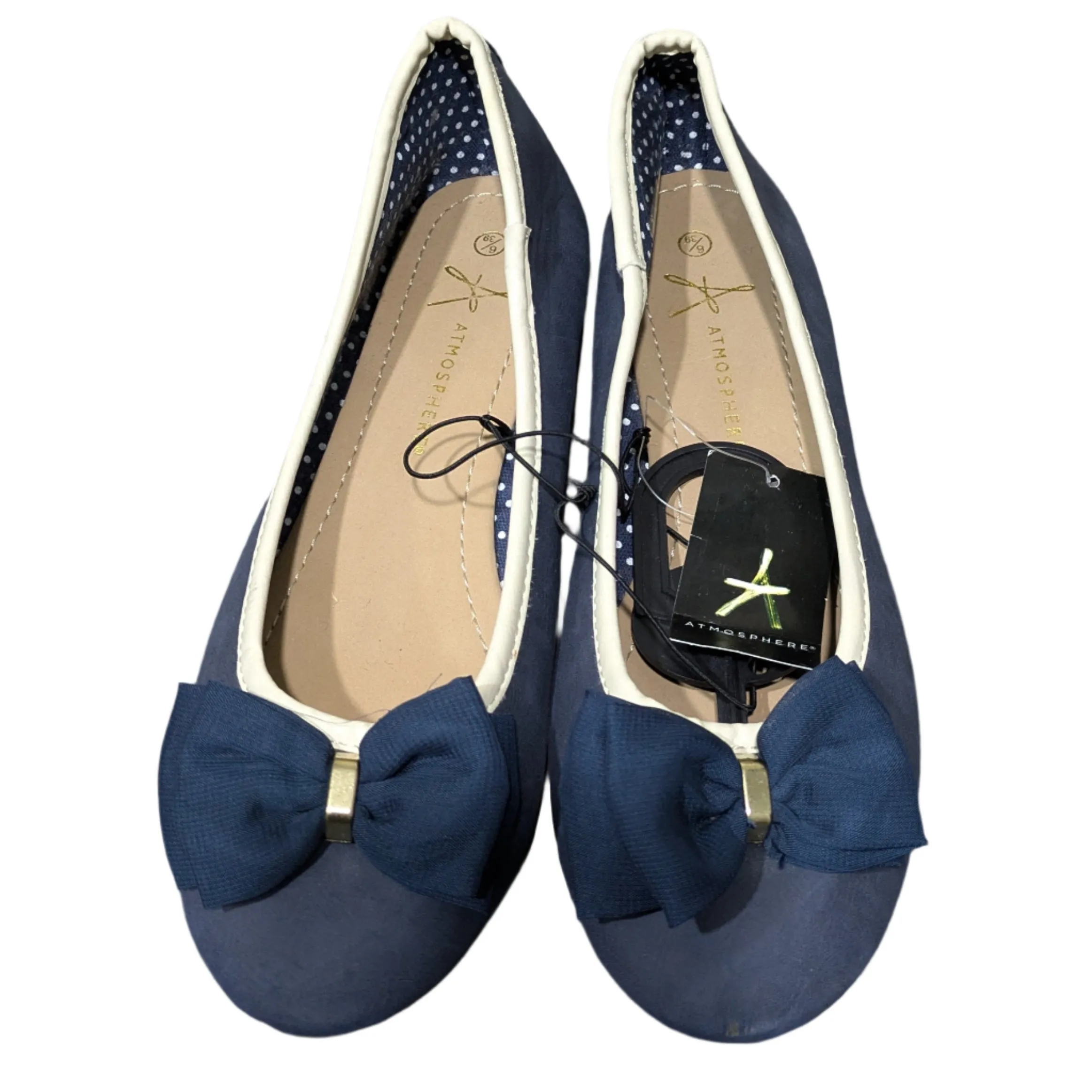 Atmosphere Navy Slippers by Isotoner Size UK 6 / EU 39 / US 8