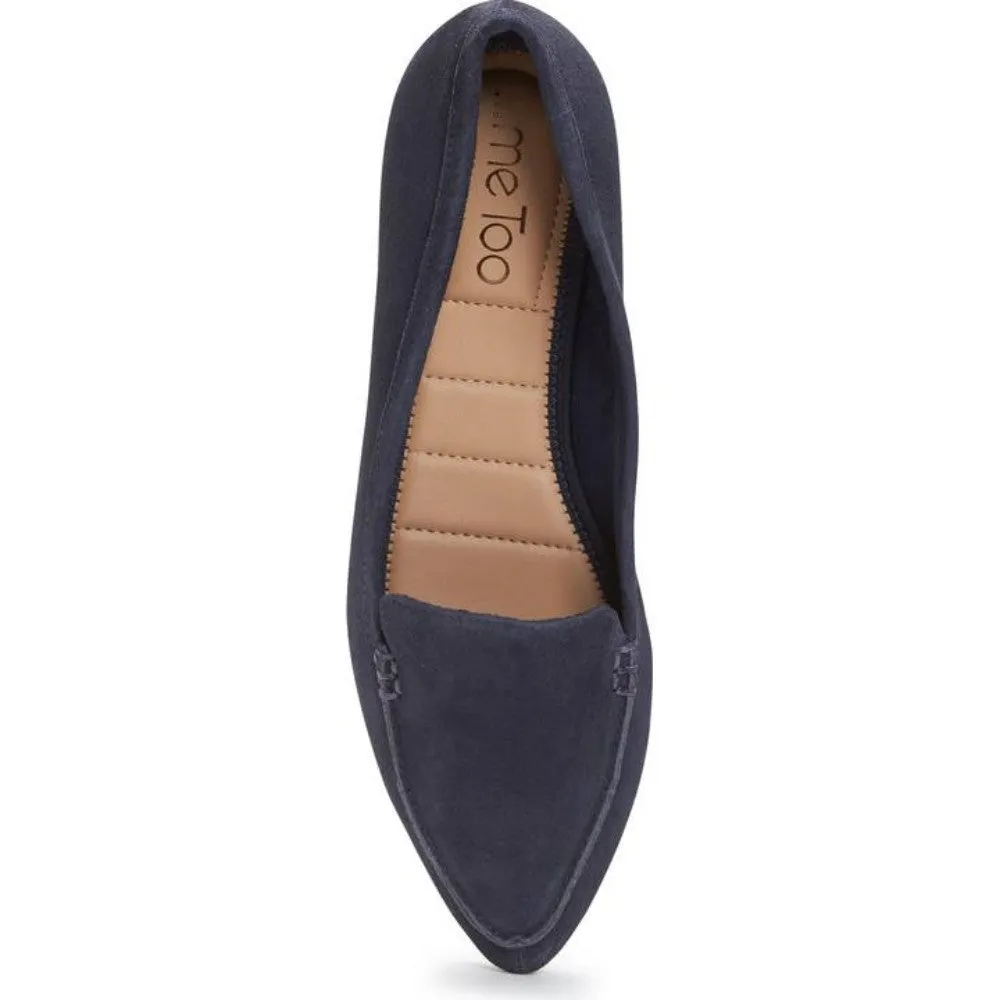 Audra Dark Navy Suede Me Too Loafer Flats