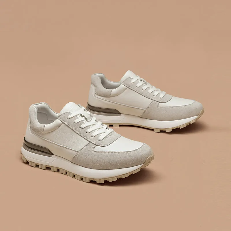 BeauToday Men's Casual Lug Sole Platform Sneakers