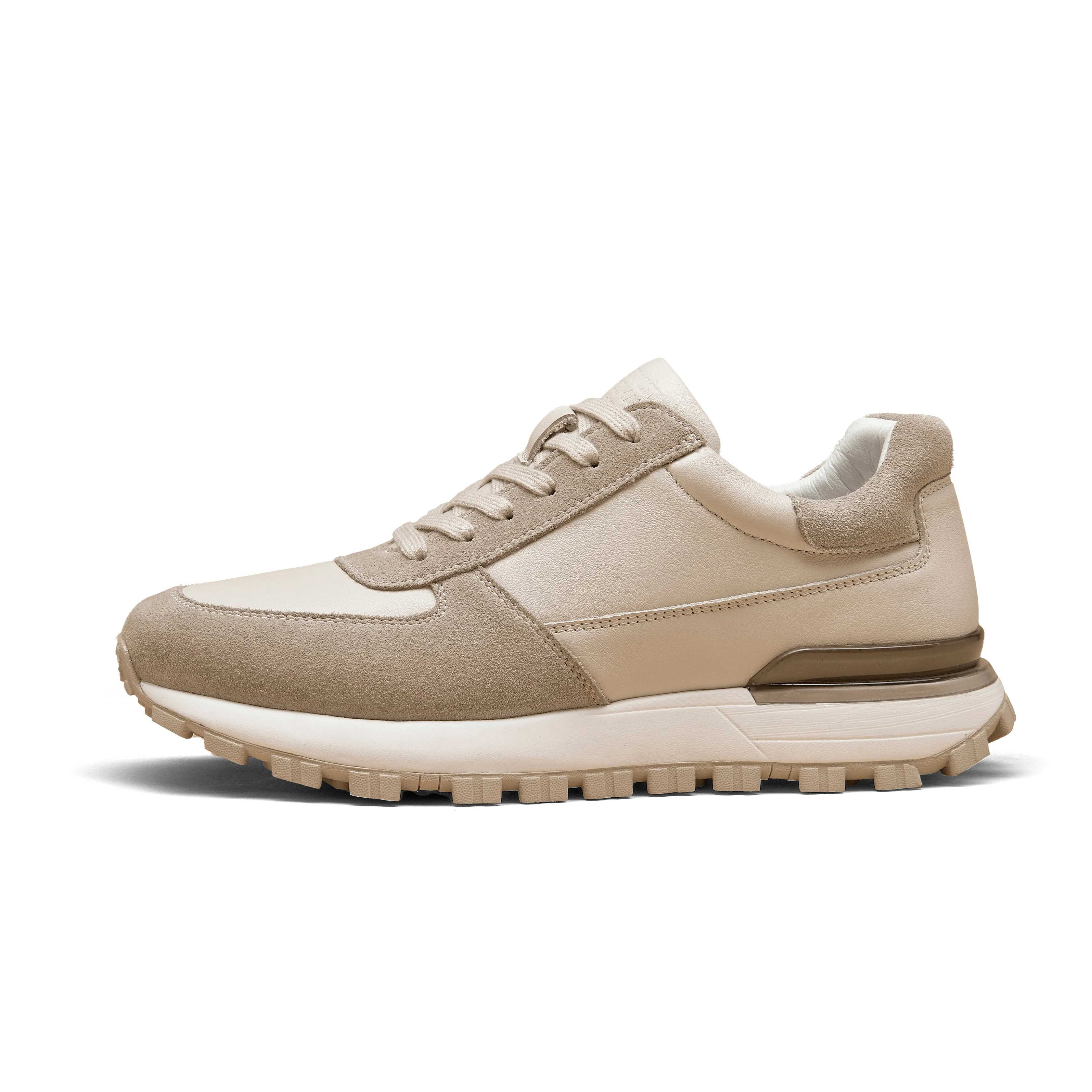 BeauToday Men's Casual Lug Sole Platform Sneakers
