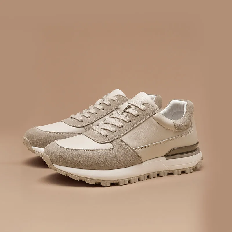 BeauToday Men's Casual Lug Sole Platform Sneakers