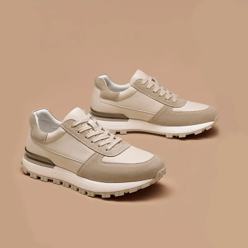BeauToday Men's Casual Lug Sole Platform Sneakers