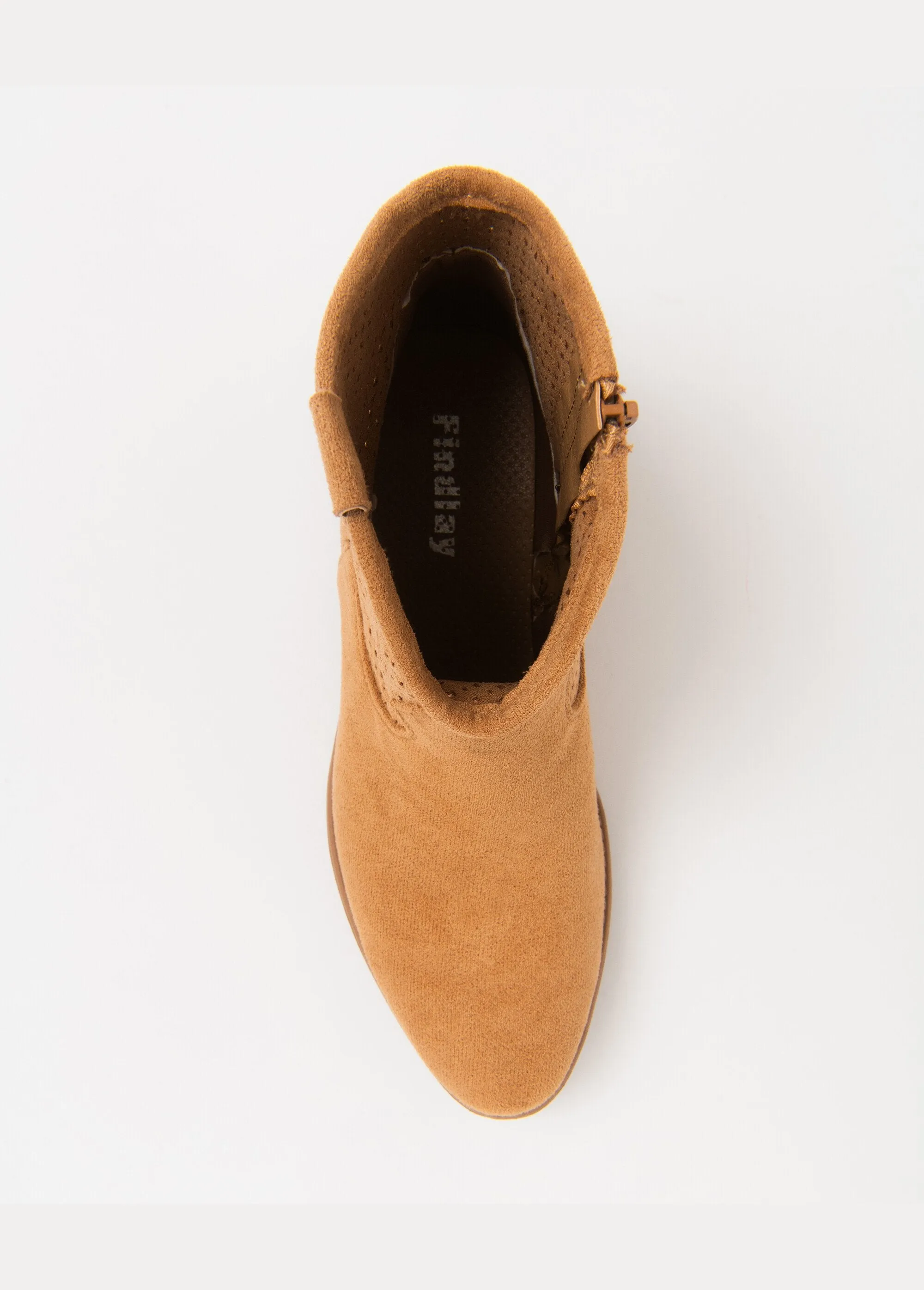 Boots western zippées matière perforée