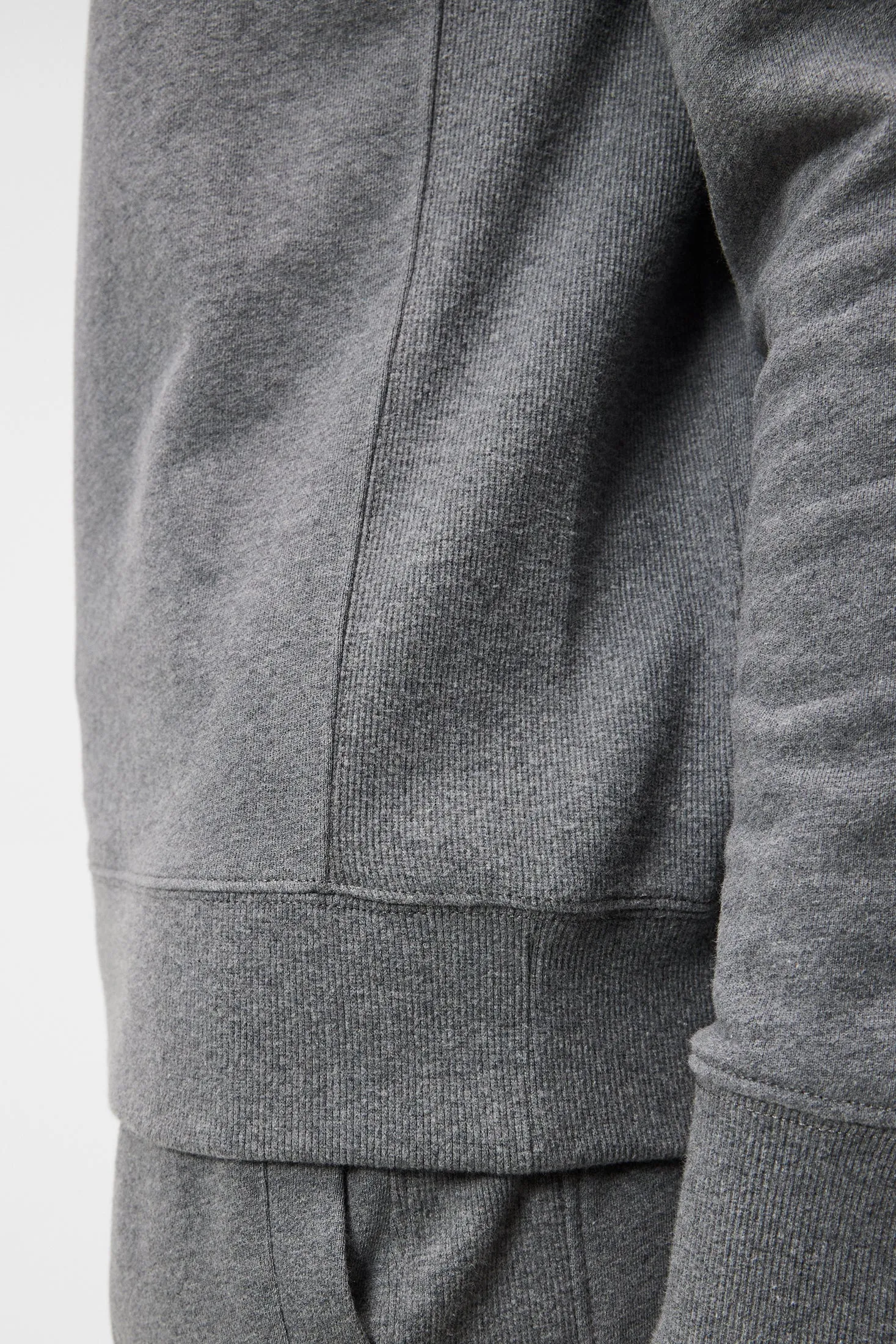Cal Crew Neck Sweat / Mid Grey Melange