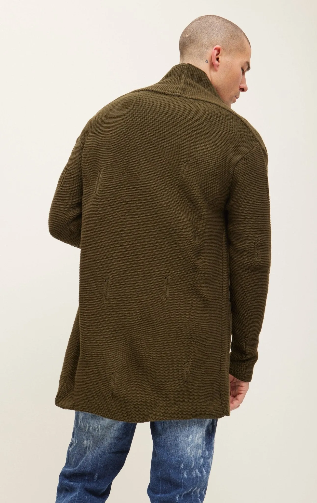 Cozy Knit Jacket - Khaki