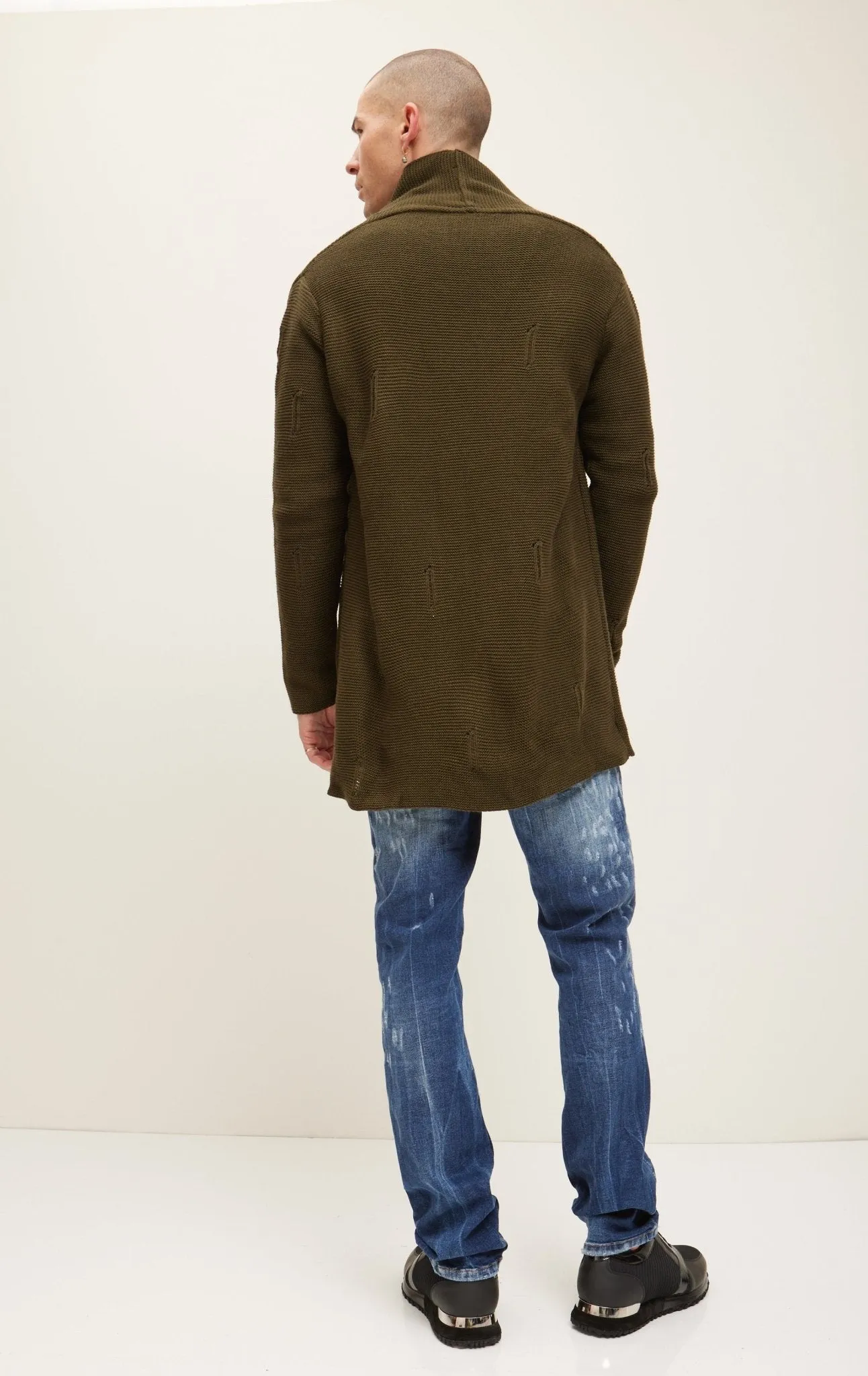Cozy Knit Jacket - Khaki
