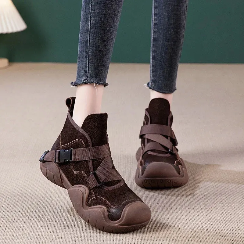 Ethnic Flats Suede Boots