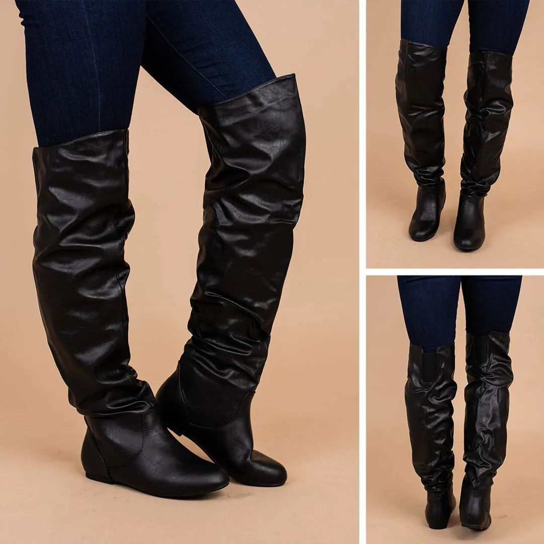 Found The Reason Black Over The Knee Boots