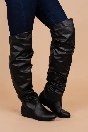 Found The Reason Black Over The Knee Boots