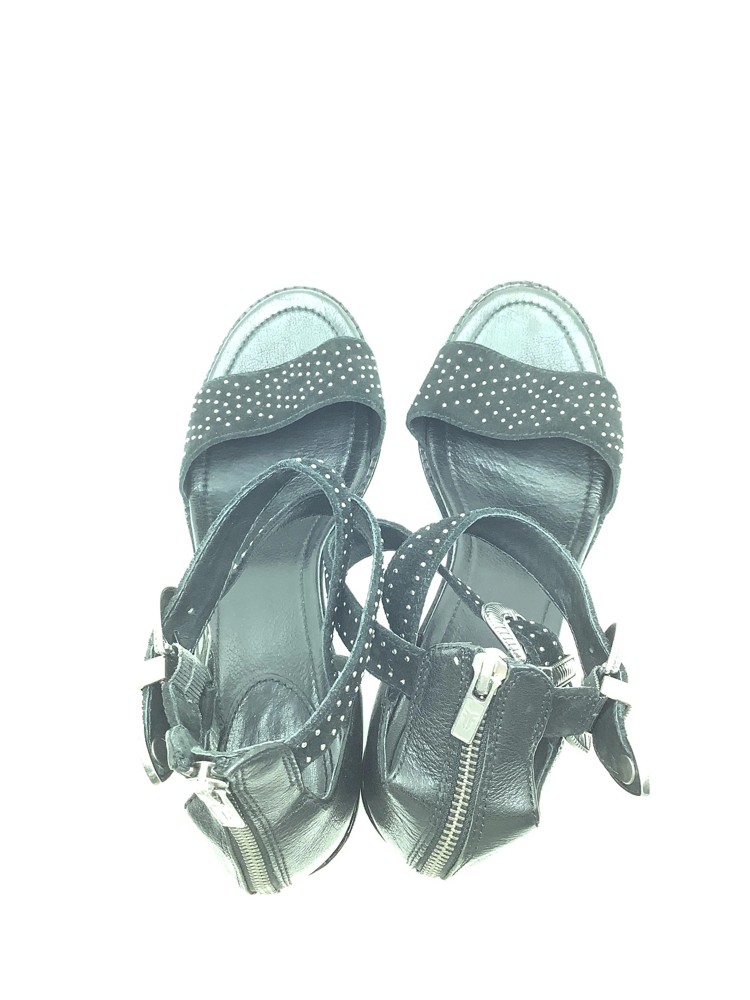 Frye Brielle Sandal Leather Black Size: 11