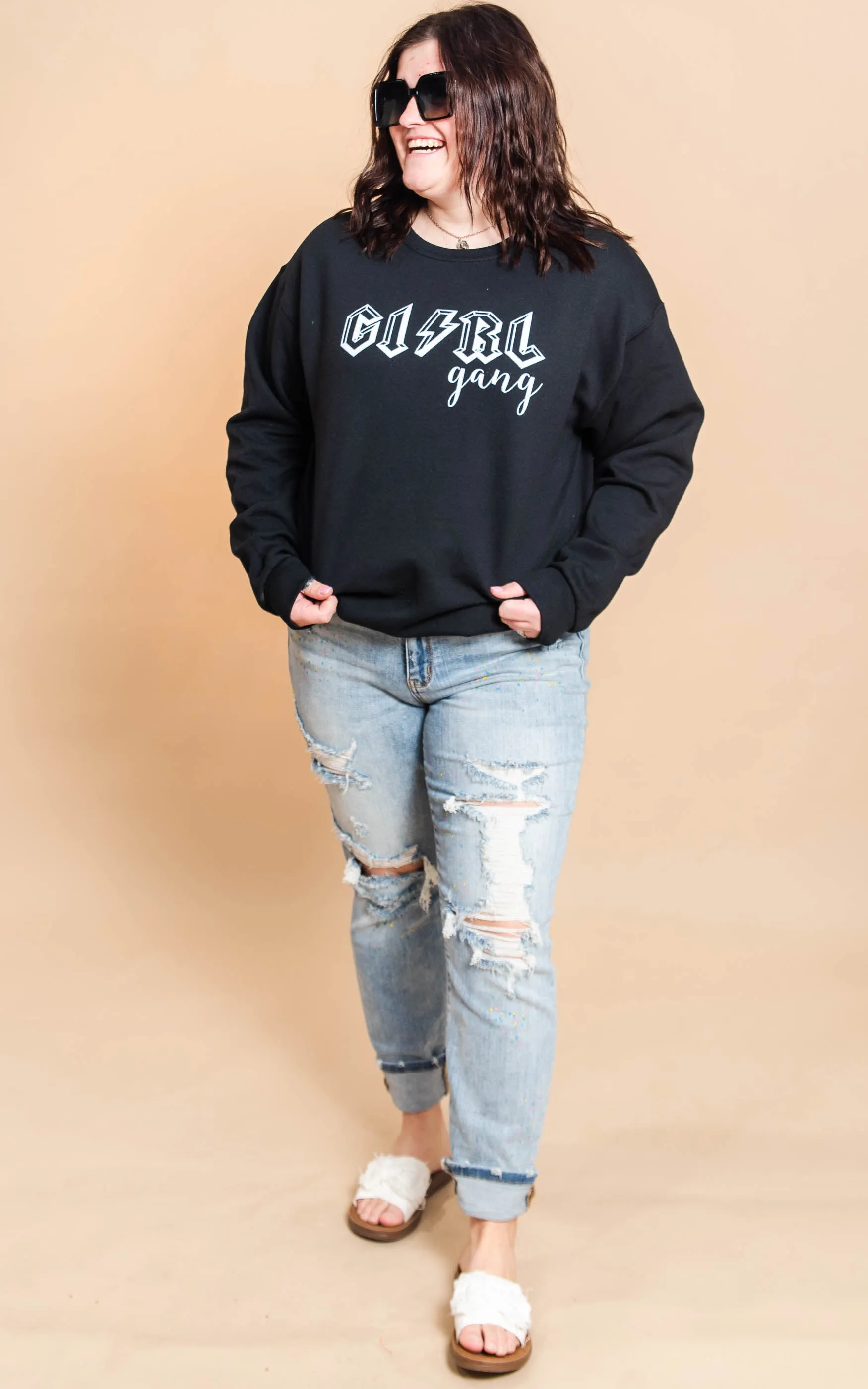 Girl Gang Lightning Sweatshirt* - Final Sale