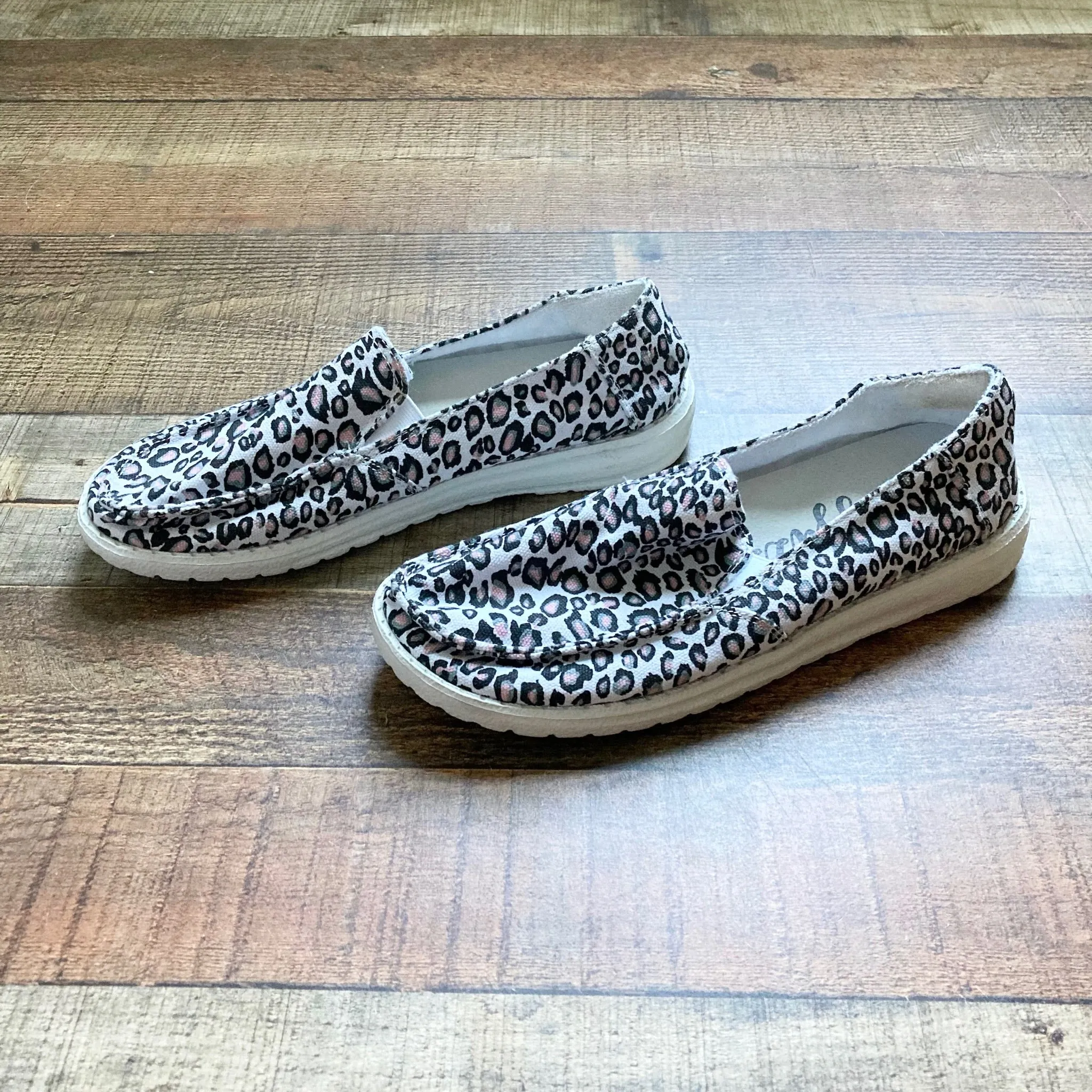 Gypsy Jazz Animal Print Slip On Sneakers- Size 8