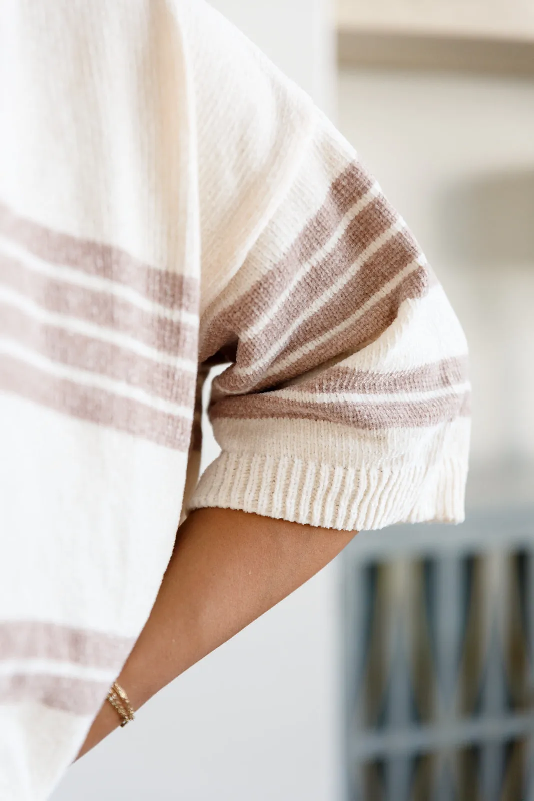 Hazel Blues® |  Don't Forget the Cold Foam Striped Hoodie
