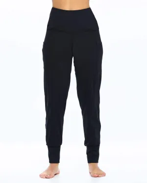 High Waist Yoga Pant Jogger | Black