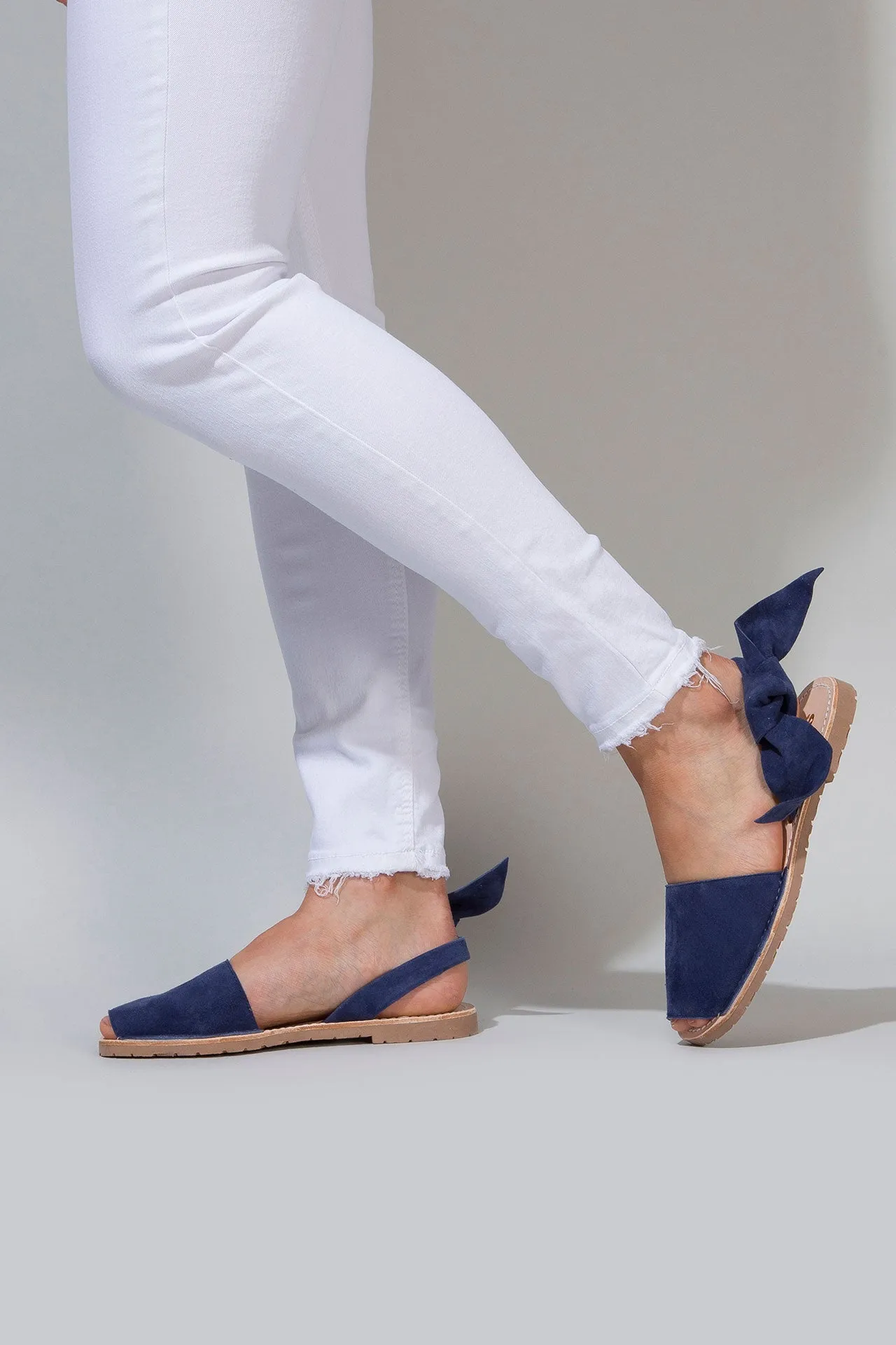 Indigo Isabel - Big Bow Menorcan sandals