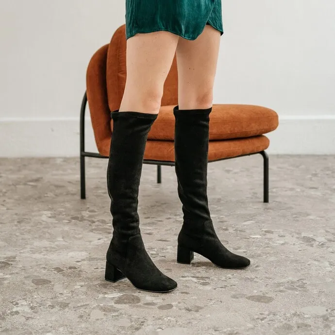 JONAK PARIS HEELED THIGH BOOTS