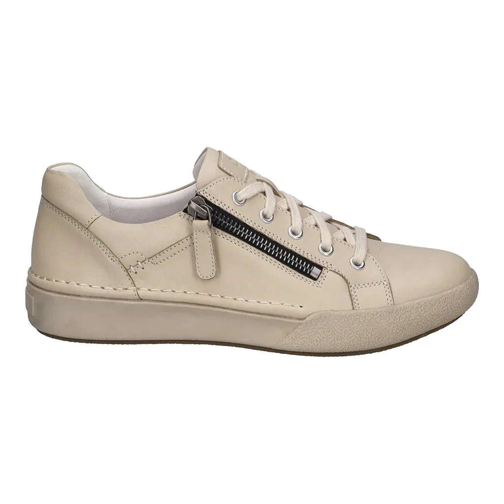 Josef Seibel Women's Claire 03 Casual Leather Trainers Sand Beige