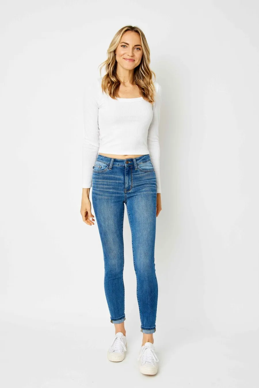 Kaylie Cuffed Skinny Jeans *FS