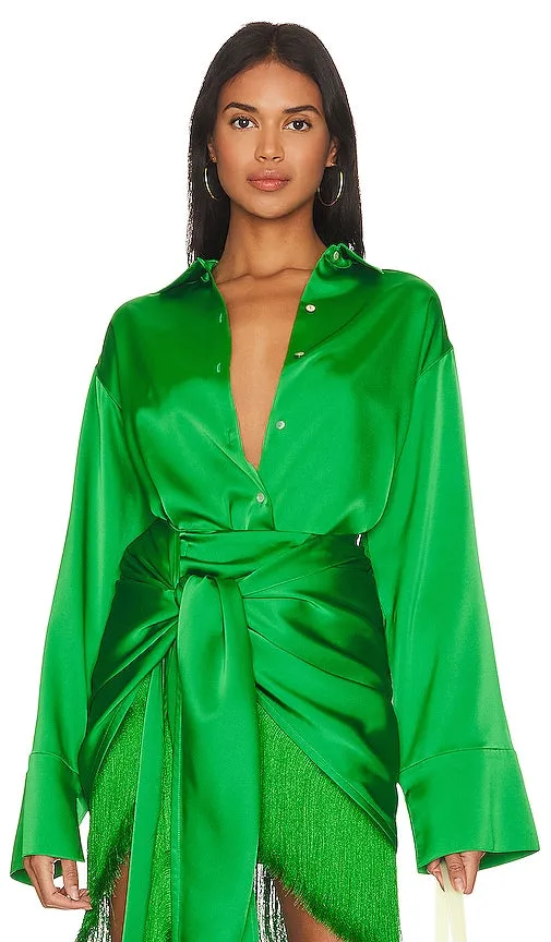 L'Academie Pixie Shirt in Green