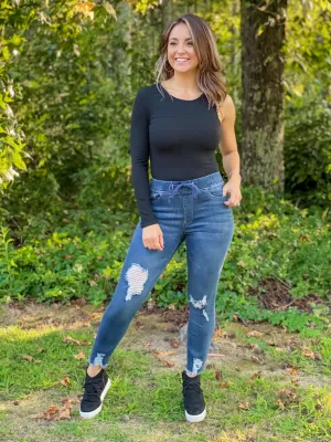 Let’s Do This Jean Jogger (Medium Wash)