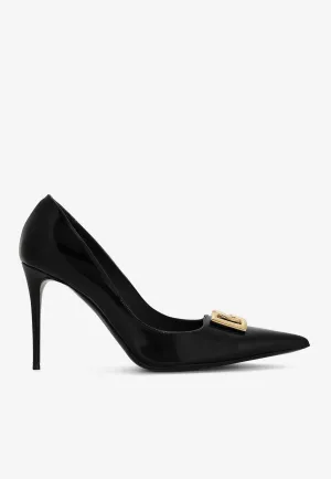 Lollo 90 Calf Leather Pointed Pumps