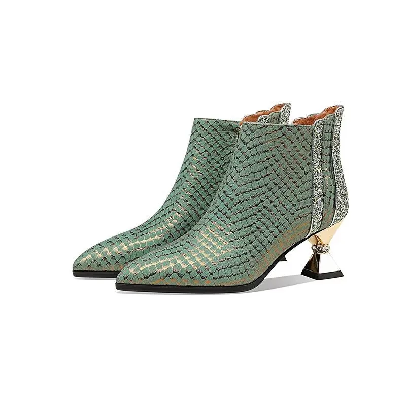 Marbelleve Chic Serpent Booties