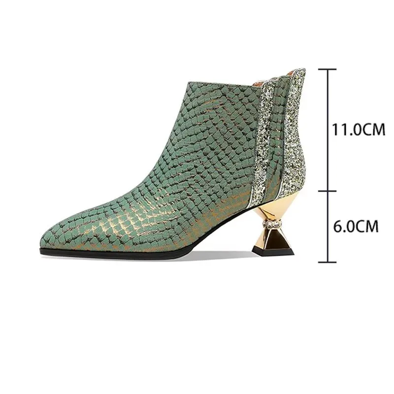 Marbelleve Chic Serpent Booties