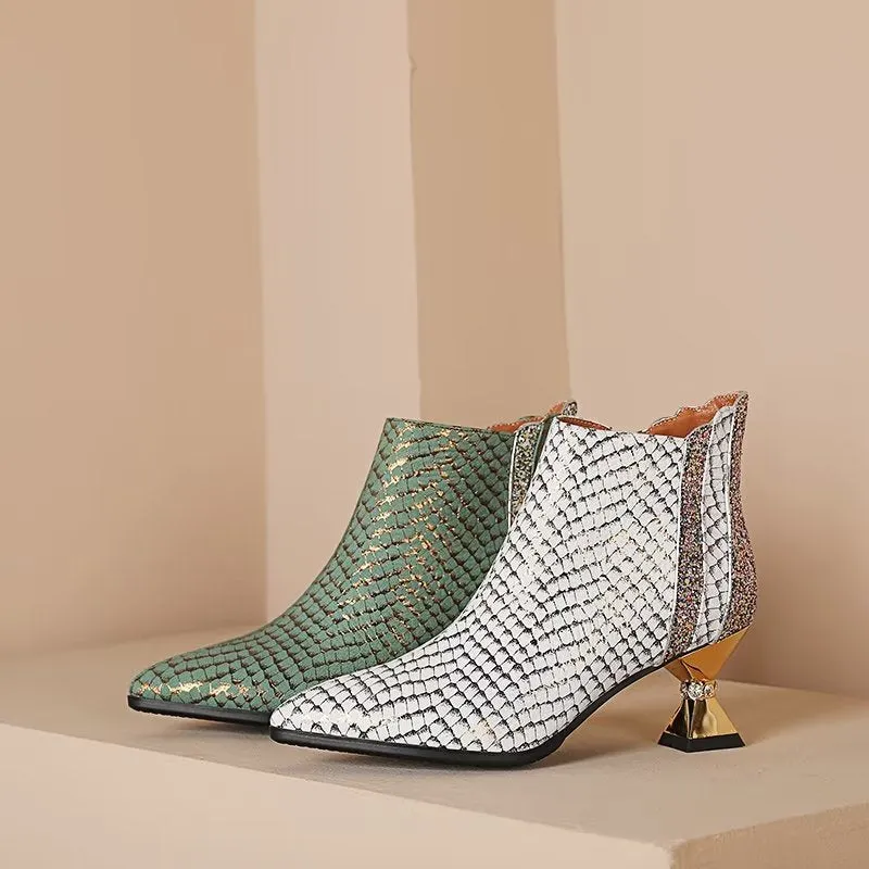 Marbelleve Chic Serpent Booties