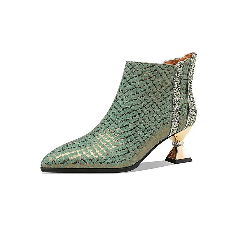 Marbelleve Chic Serpent Booties