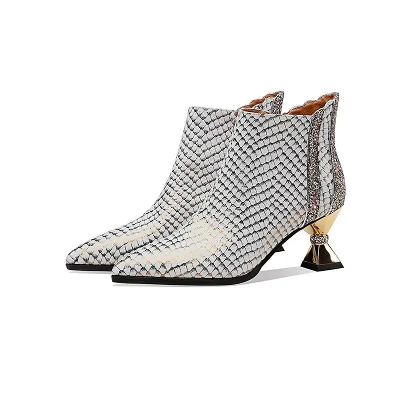 Marbelleve Chic Serpent Booties