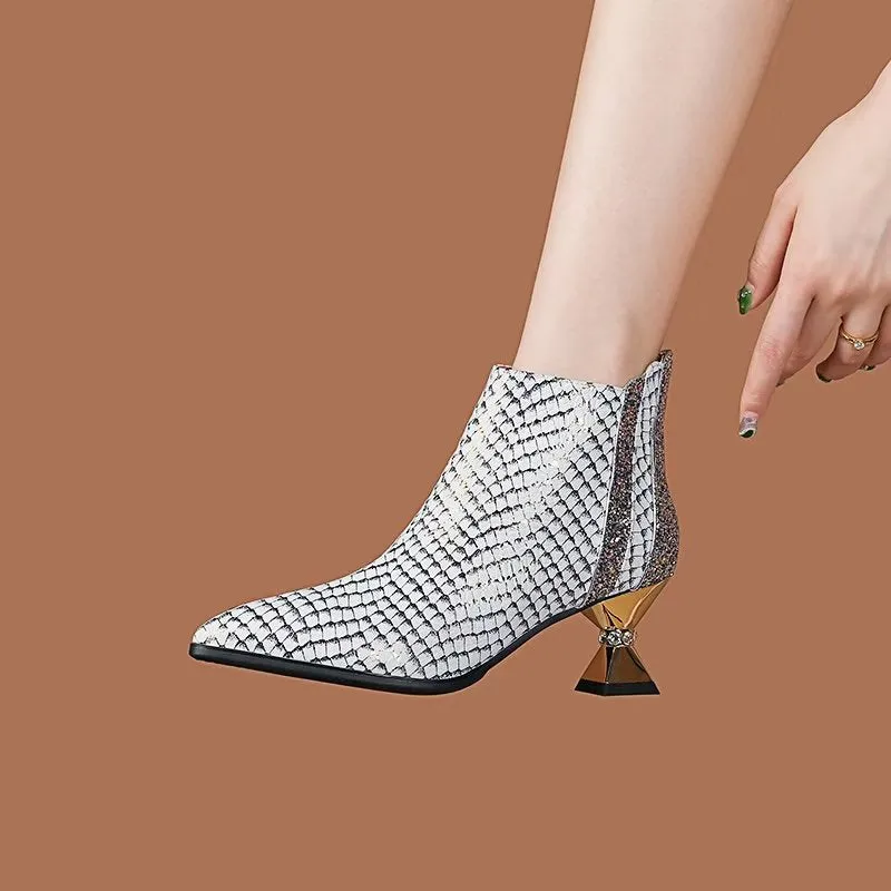 Marbelleve Chic Serpent Booties