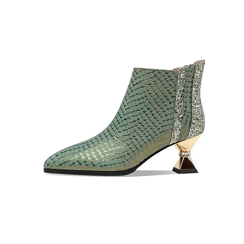 Marbelleve Chic Serpent Booties