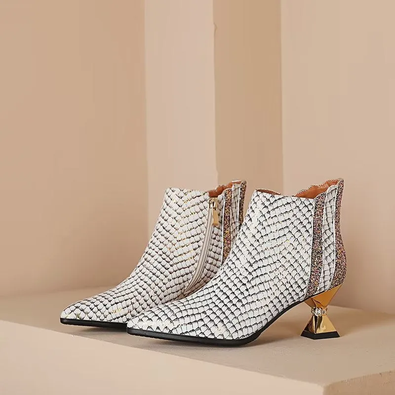 Marbelleve Chic Serpent Booties