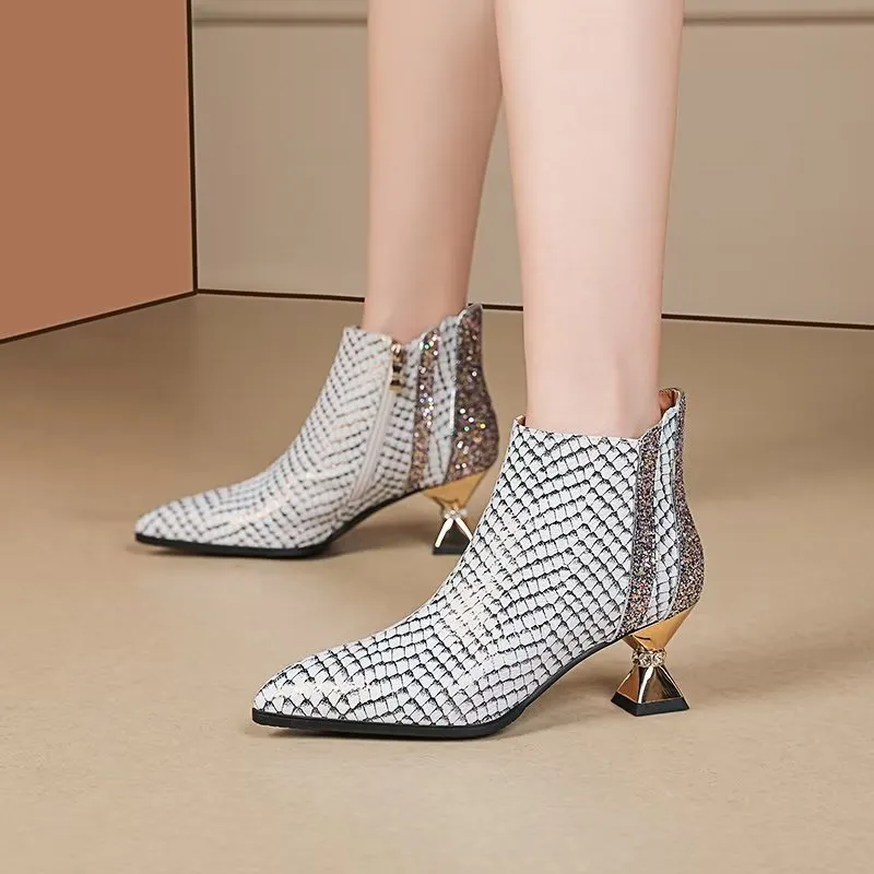 Marbelleve Chic Serpent Booties