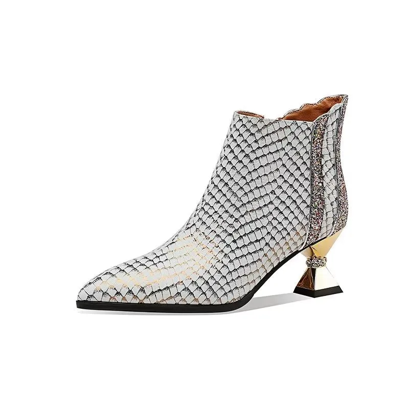 Marbelleve Chic Serpent Booties