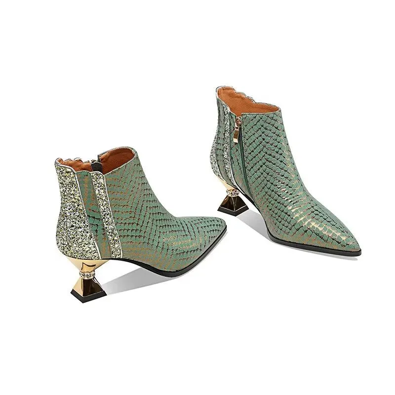 Marbelleve Chic Serpent Booties