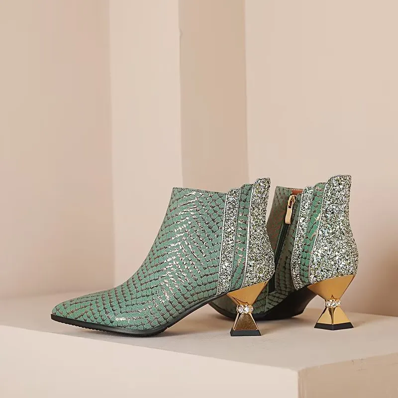 Marbelleve Chic Serpent Booties