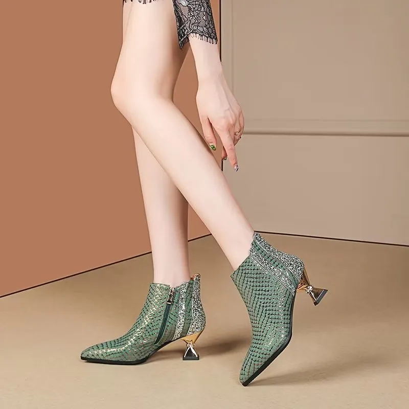 Marbelleve Chic Serpent Booties