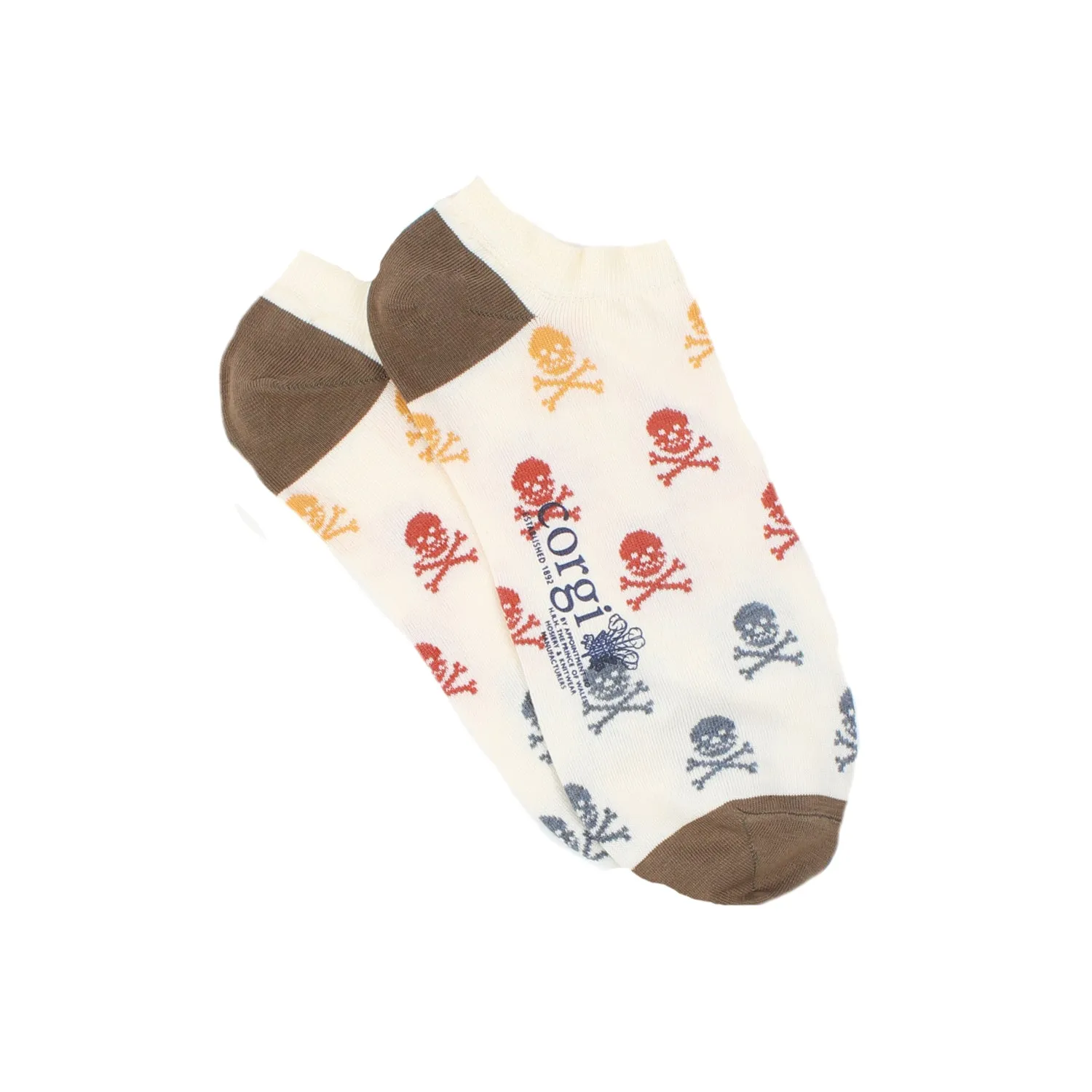 Men's Skull & Crossbones Cotton Trainer Socks