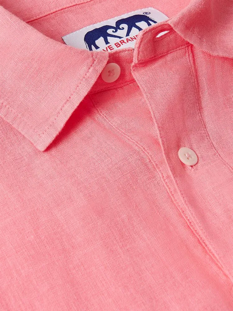 Men's Watermelon Hoffman Linen Shirt