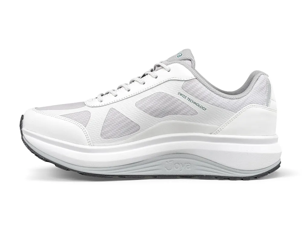 Mens Wave Wide-Fit Cancun II White Grey Trainers
