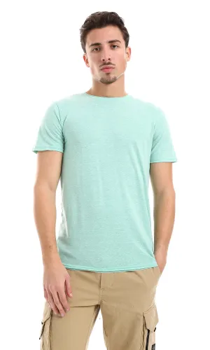 O164606 Heather Mint Green Round Neck Tee