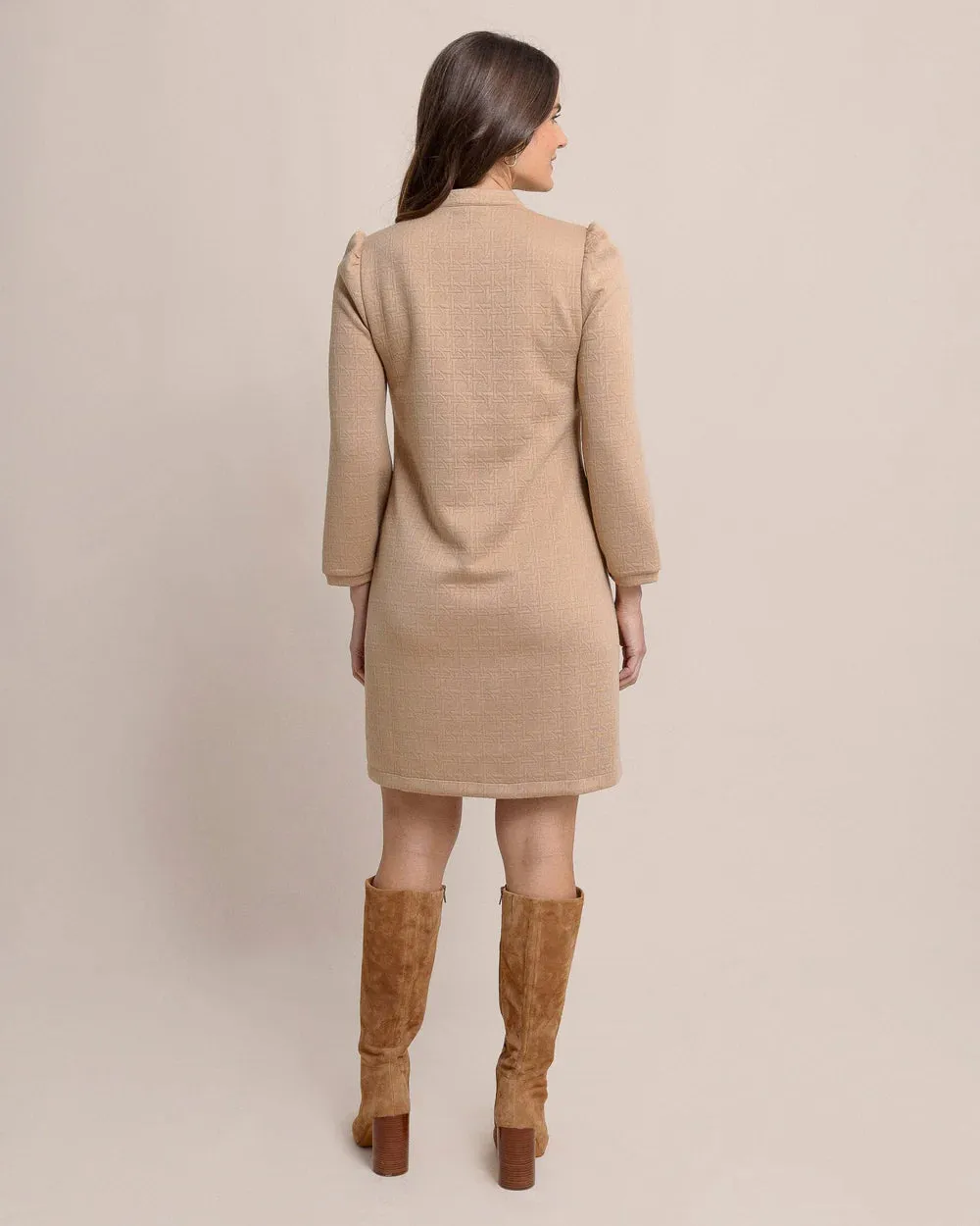 OREN QUILTED DRESS TANNIN