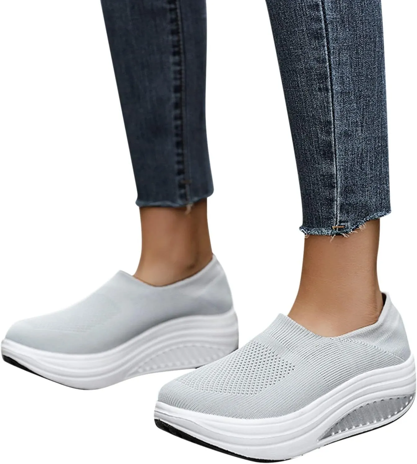 Orthopedic Casual Loafers for Women Slip On Walking Shoes with Arch Support Comfortable Sneakers Plantar Fasciitis Relief Foot Pain Diabetic Feet