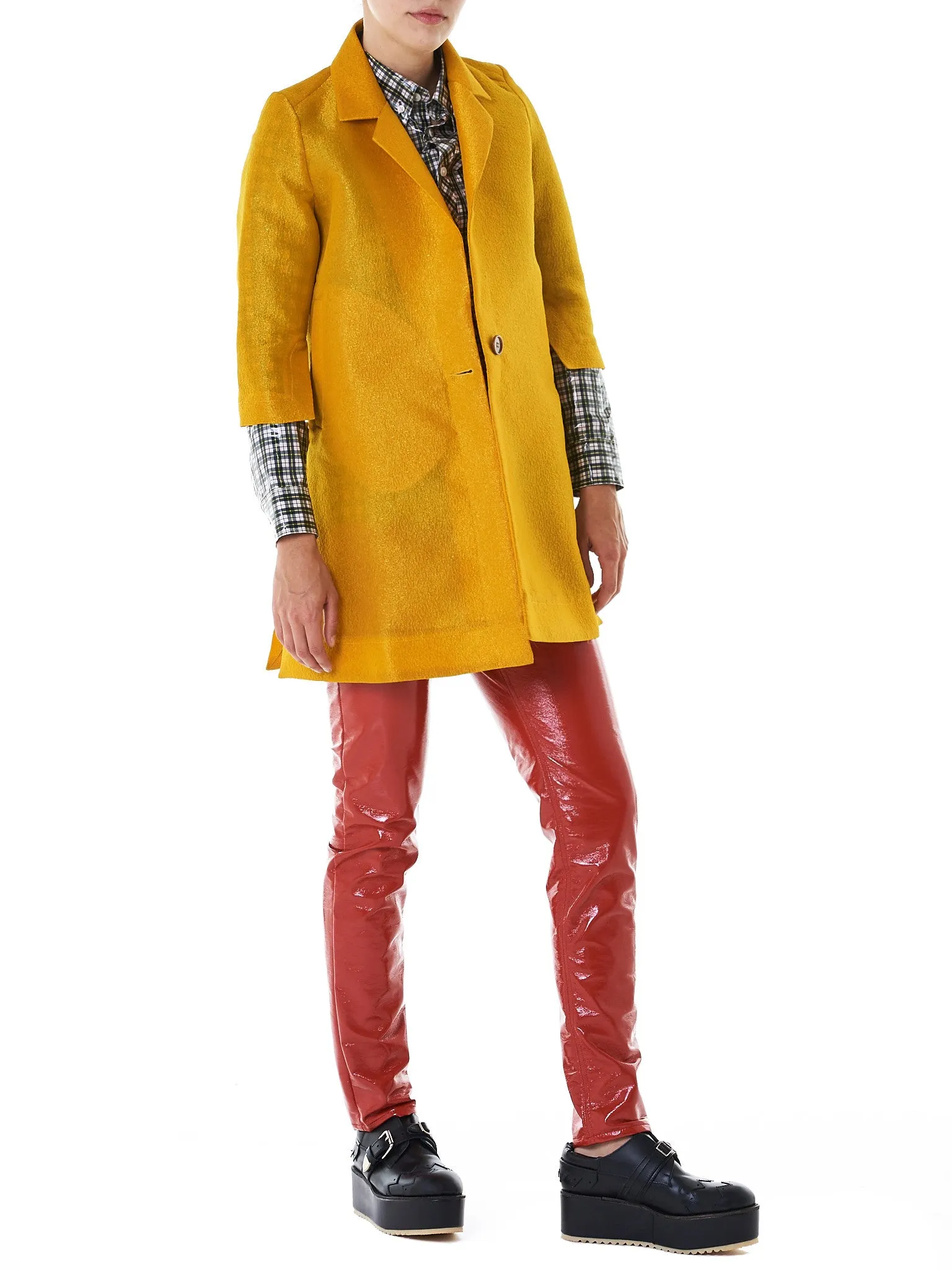 Polished Button-Down Shirt (GP17SS-SH03-WHITE-YELLOW)